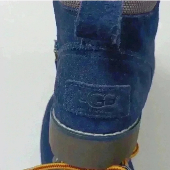 UGG Blue Boots with Cream Interior - Picture 12 of 14